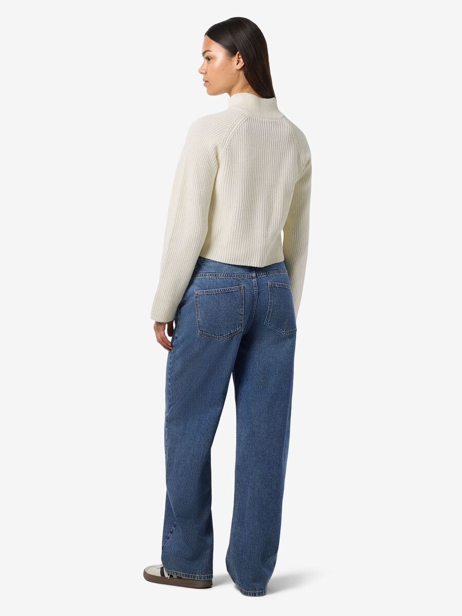 Carousel image - HIGH NECK CARDIGAN, Eggnog | 3