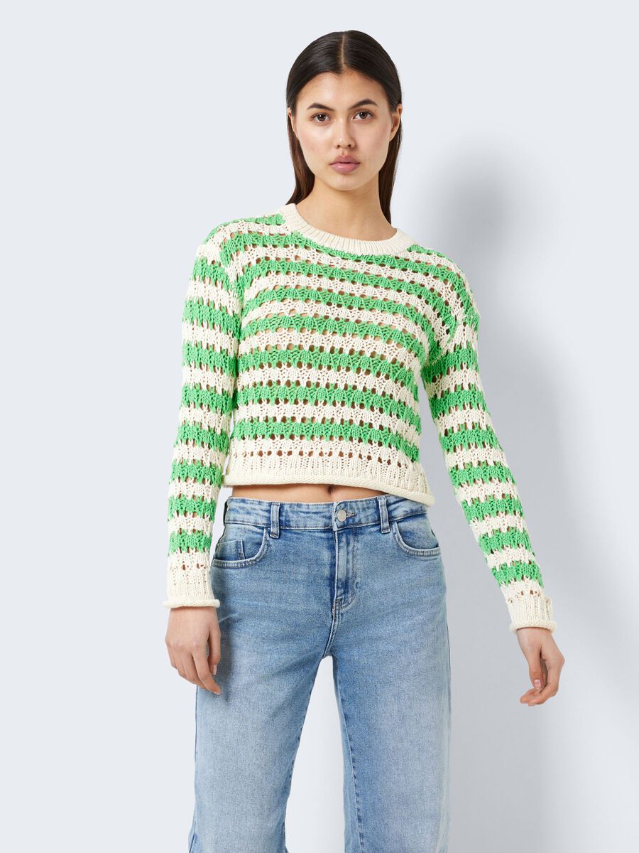 Noisy May STRIPED KNITTED PULLOVER, Pearled Ivory, highres - 27025810_PearledIvory_1040907_003.jpg