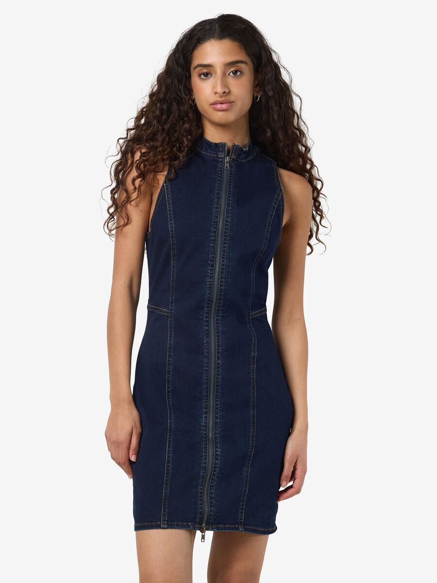 Noisy May DENIM MINI-ROBE, Dark Blue Denim, highres - 27034610_DarkBlueDenim_003.jpg