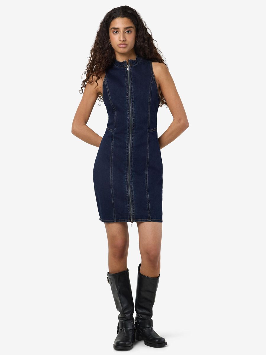 Noisy May DENIM MINI-ROBE, Dark Blue Denim, highres - 27034610_DarkBlueDenim_007.jpg