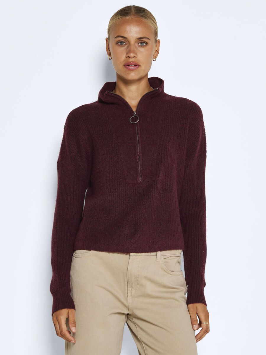 Noisy May NMALICE KNITTED PULLOVER, Windsor Wine, highres - 27015021_WindsorWine_003.jpg