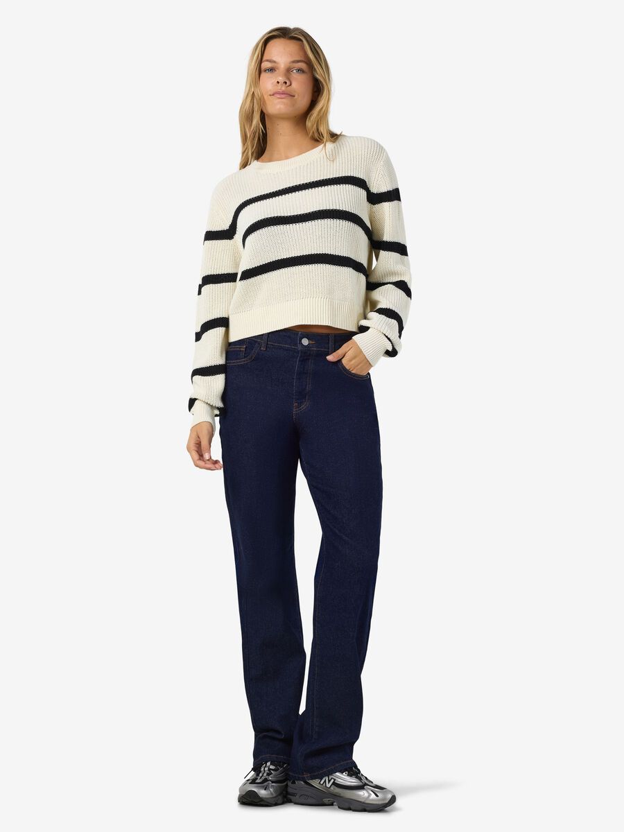 Carousel image - GESTREIFTER STRICKPULLOVER, Eggnog | 7