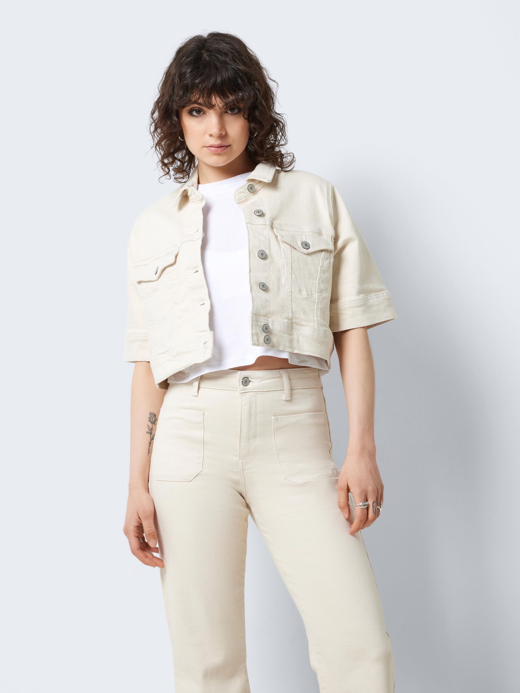Veste en jean manches courtes 2025