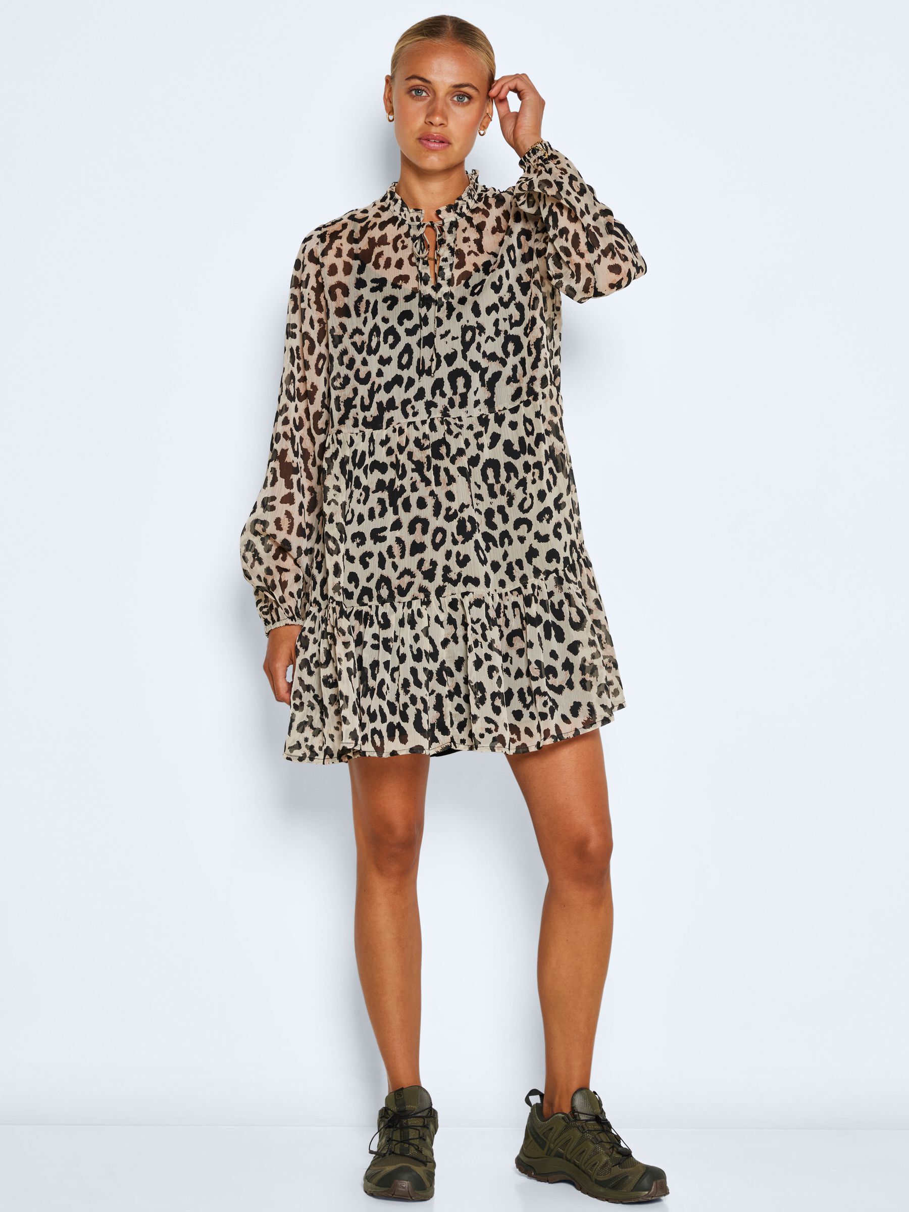 Noisy may polka dot sweatshirt dress hot sale