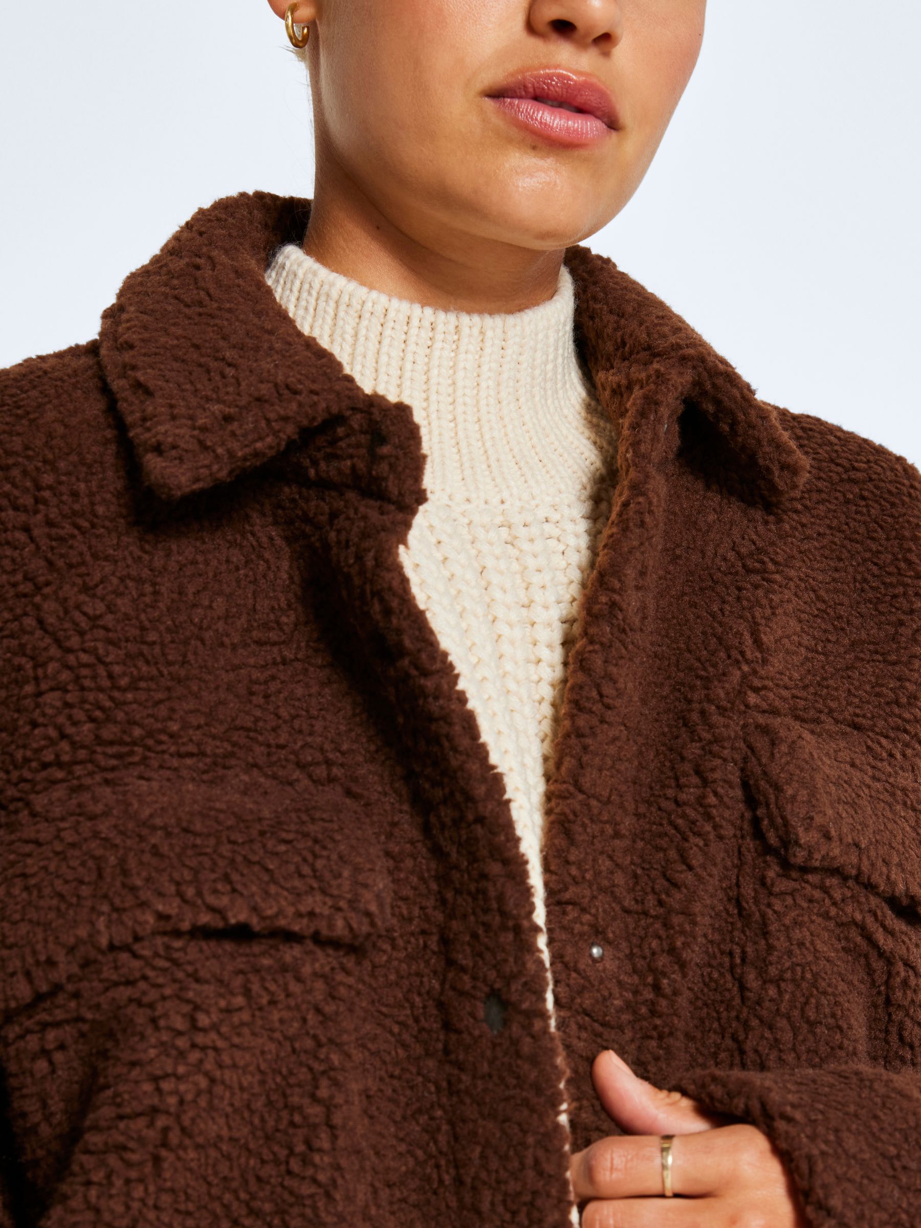 Missguided teddy bear jacket online