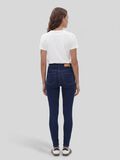 Product image thumbnail - NMCALLIE JEANSY SKINNY FIT, Dark Blue Denim | 3