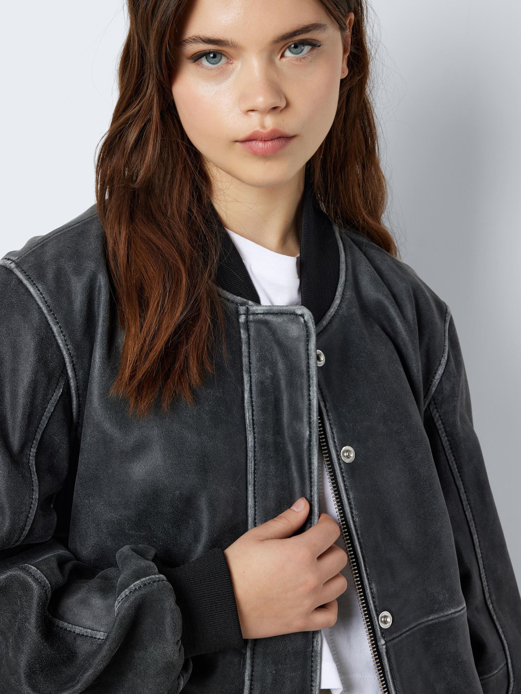 Black leather jacket bomber new arrivals
