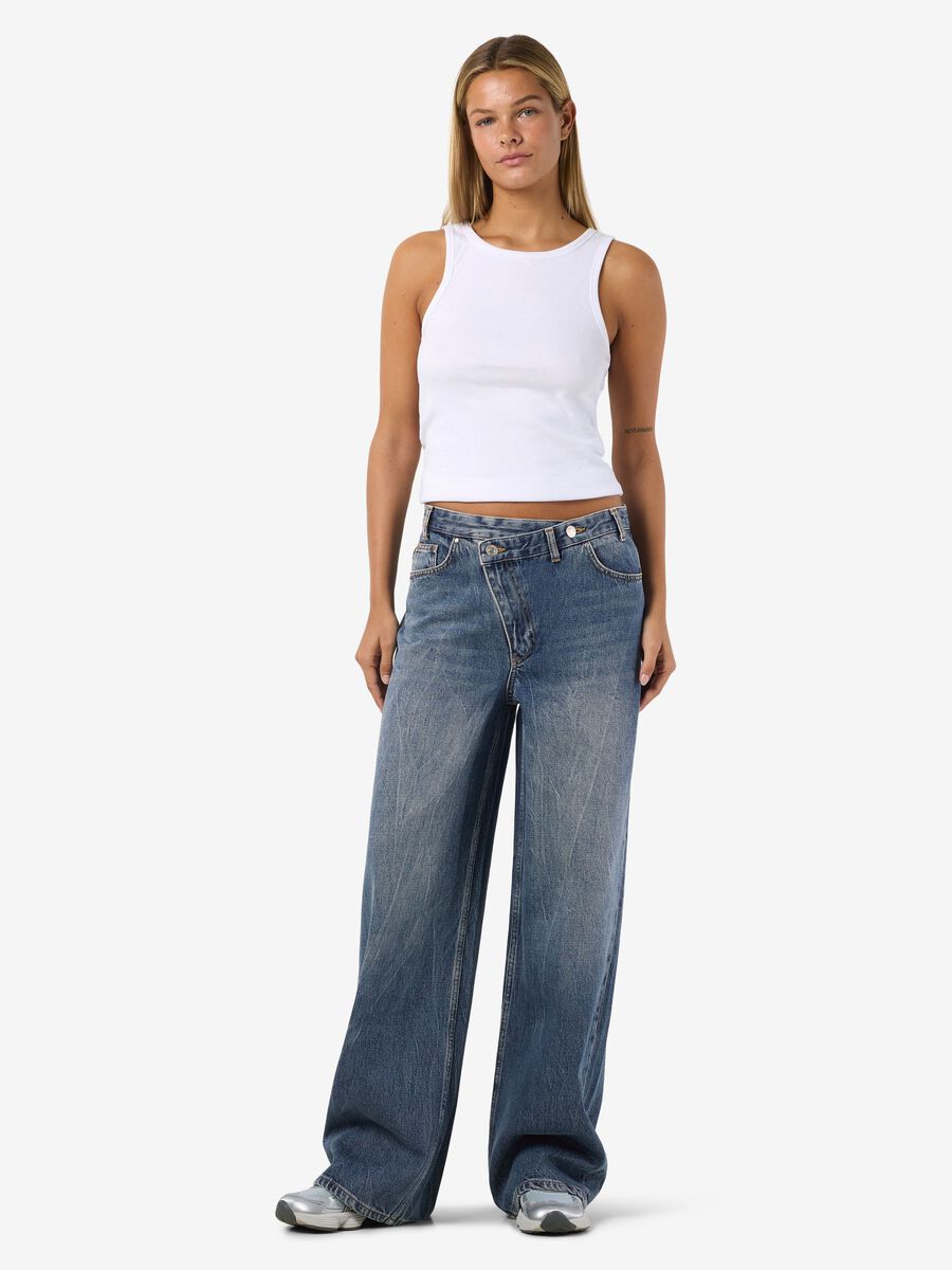 Product carousel image - VIDA JEANS, Medium Blue Denim | 2
