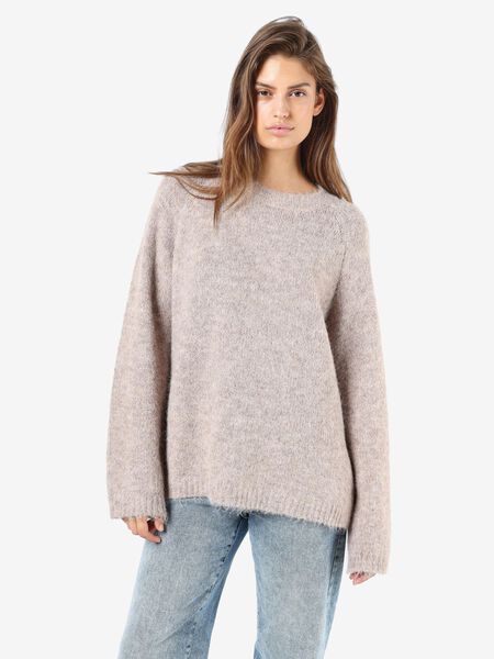 Noisy May LANG STRIKTRØJE, Taupe Gray, highres - 27030269_TaupeGray_1103525_007.jpg