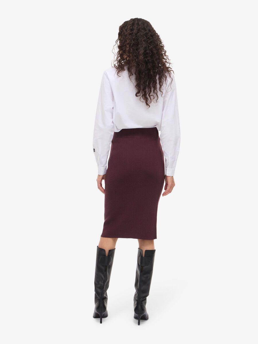 Carousel image - KNITTED MIDI SKIRT, Winetasting | 4