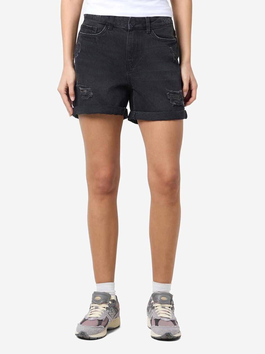 Noisy May NORMAL WAIST JEANSSHORTS, Black Denim, highres - 27010865_BlackDenim_003.jpg