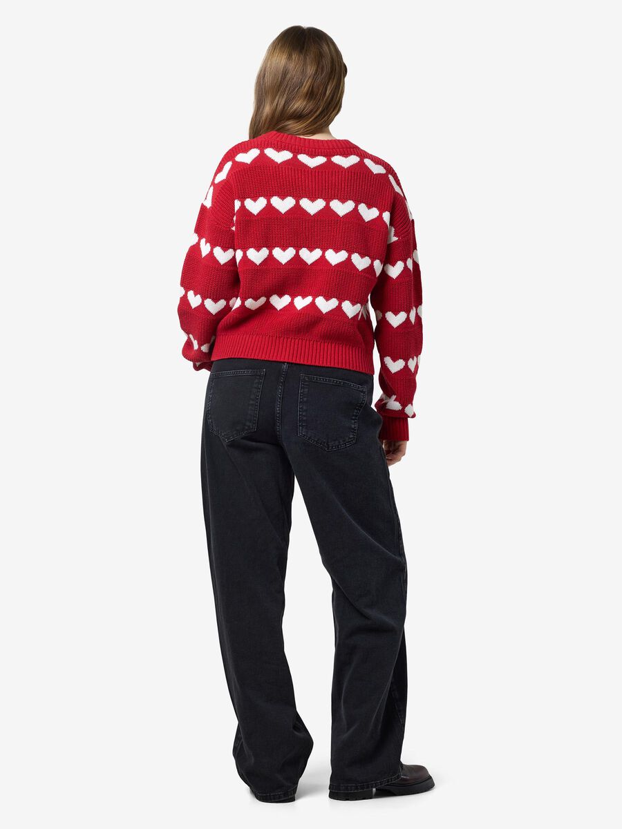 Carousel image - HJERTE STRIKTRØJE, Racing Red | 3