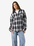 Product image thumbnail - NMZOE CHECKED SHIRT, Black | 1