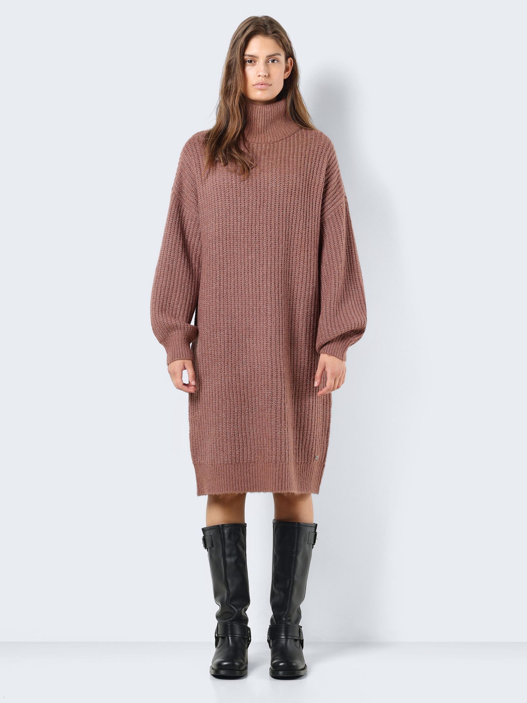 HIGH NECK KNITTED DRESS