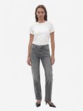Product image thumbnail - NMYOLANDA STRAIGHT FIT JEANS, Dark Grey Denim | 5