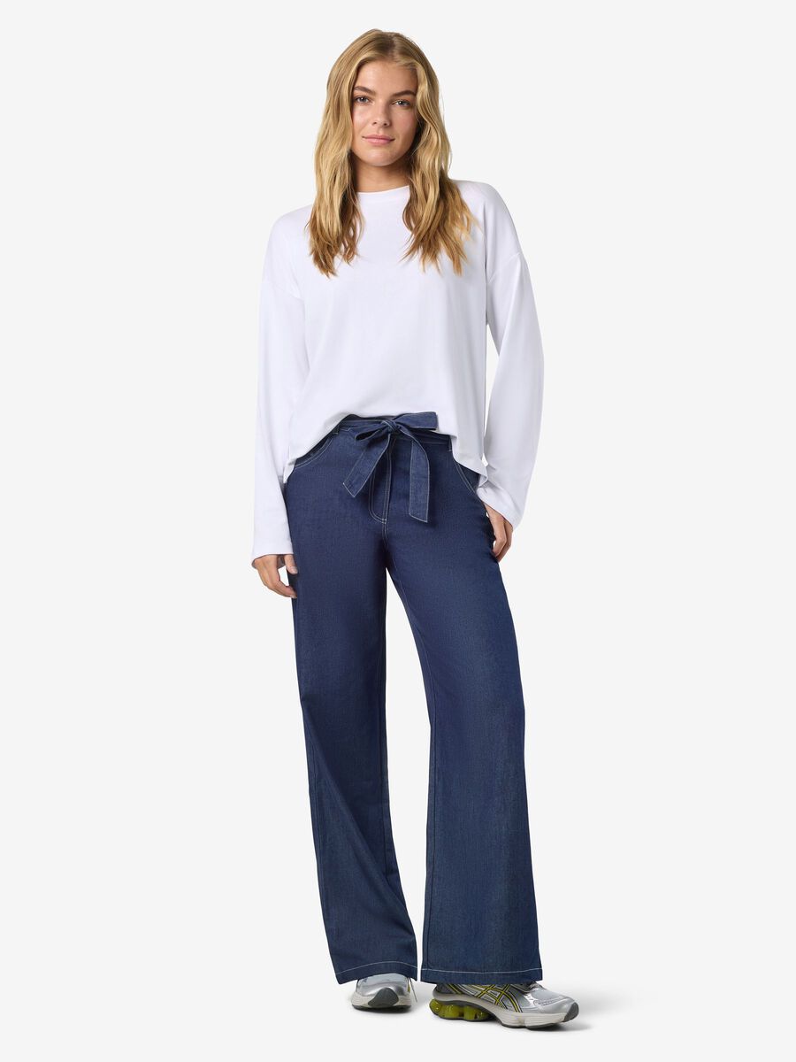 Product carousel image - NMSERENE WIDE LEG JEANS, Medium Blue Denim | 2