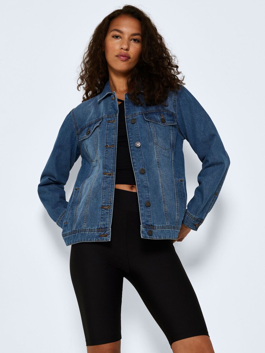 Noisy May OVERSIZE DENIM JACKET, Medium Blue Denim, highres - 27001426_MediumBlueDenim_007.jpg