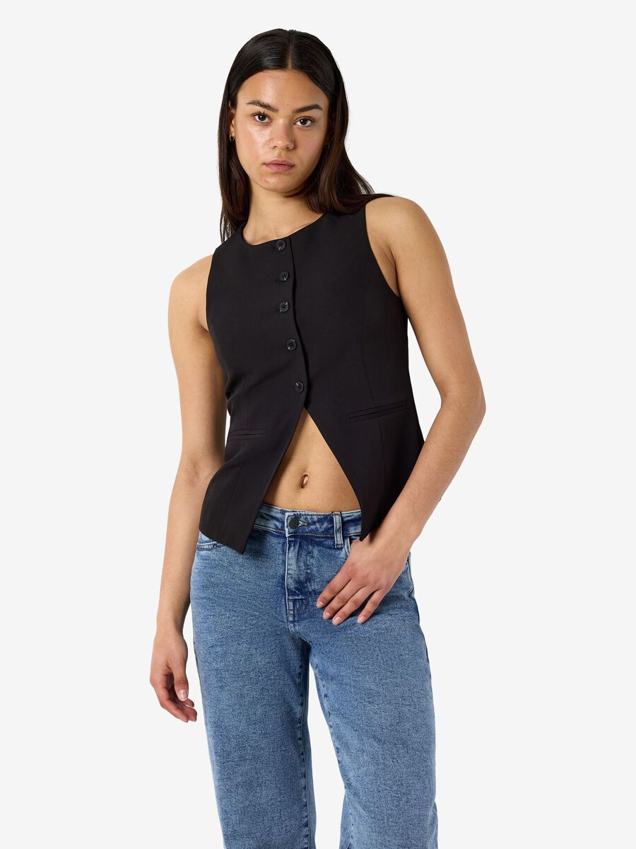 Carousel image - NMMAILE SLEEVELESS WAISTCOAT, Black | 6