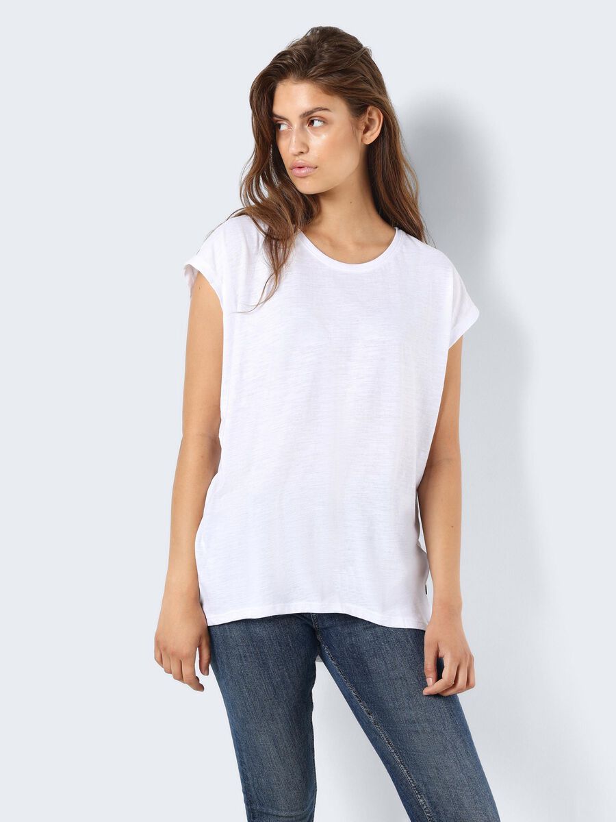Noisy May OVERSIZE FIT T-SHIRT, Bright White, highres - 27002573_BrightWhite_007.jpg