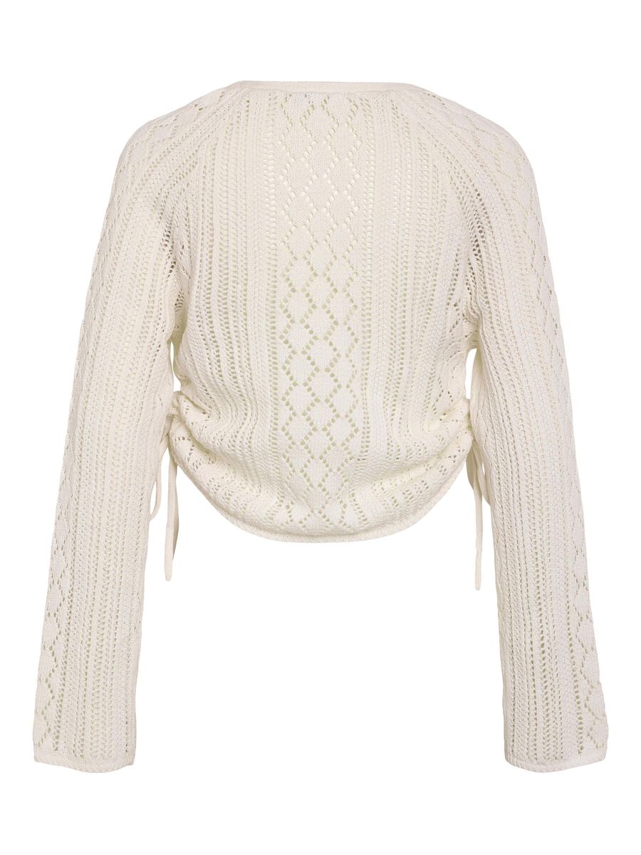 Carousel image - NMLUNA SIDE RUCHED KNITTED PULLOVER, Birch | 7