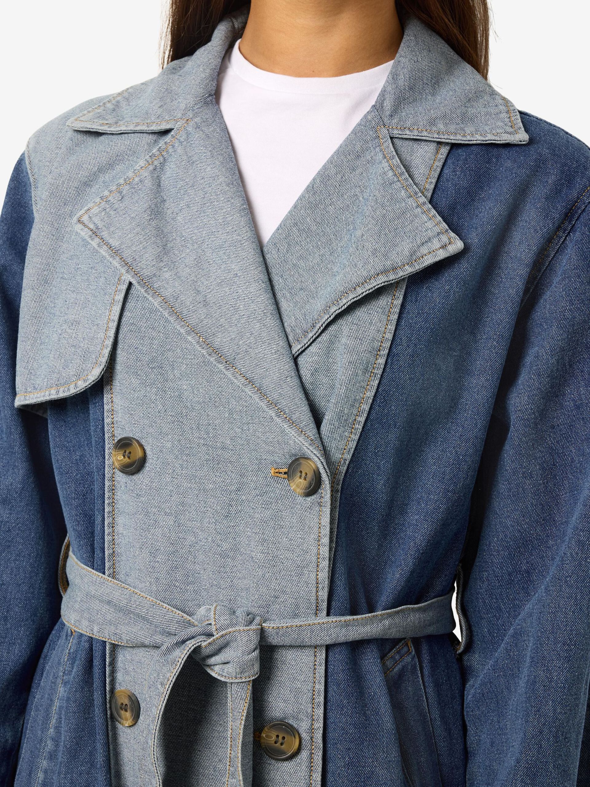 Carousel image - DENIM TRENCH, Dark Blue Denim | 5