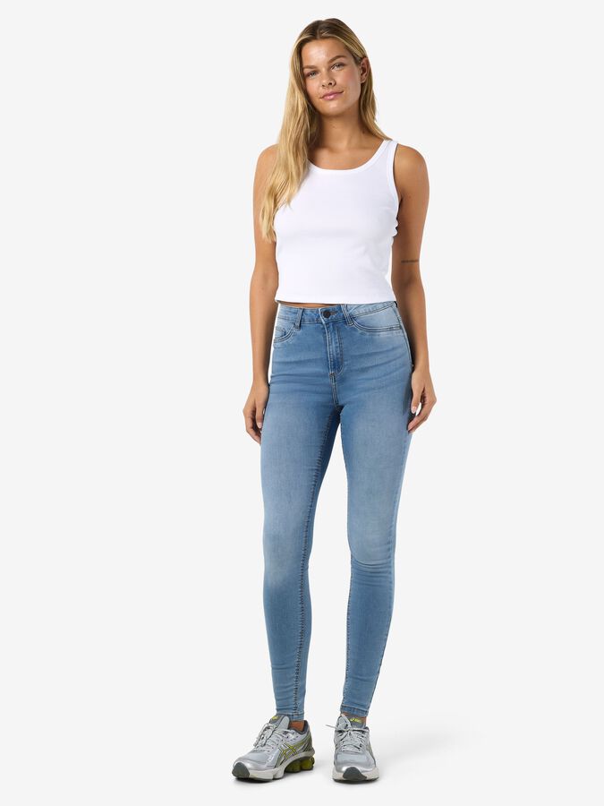 Pantalon Nylon Jeans Femme Skinny Élastique Push Up - Taille Regular - Neuf Avec Étiquettes Jeans Slim Référence M5780