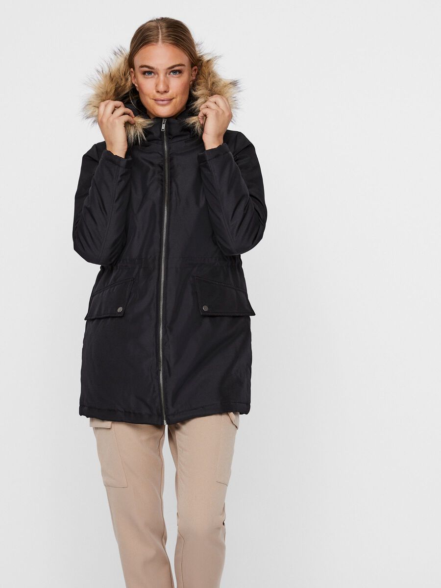 Noisy May HOODED JACKET, Black, highres - 27012632_Black_787753_007.jpg