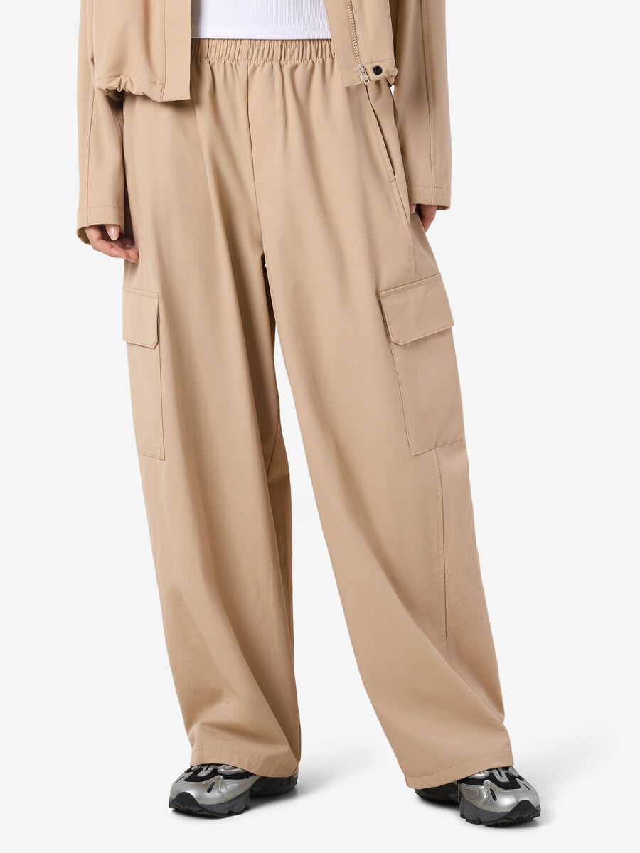 Product tile image - NMKIRBY CARGO TROUSERS, White Pepper | 27038089_WhitePepper