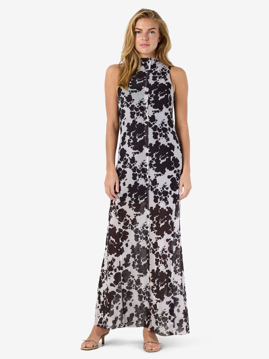 Product tile image - NMMARIKA MAXI MESH SLEEVELESS DRESS, Black | 27038413_Black_1304841