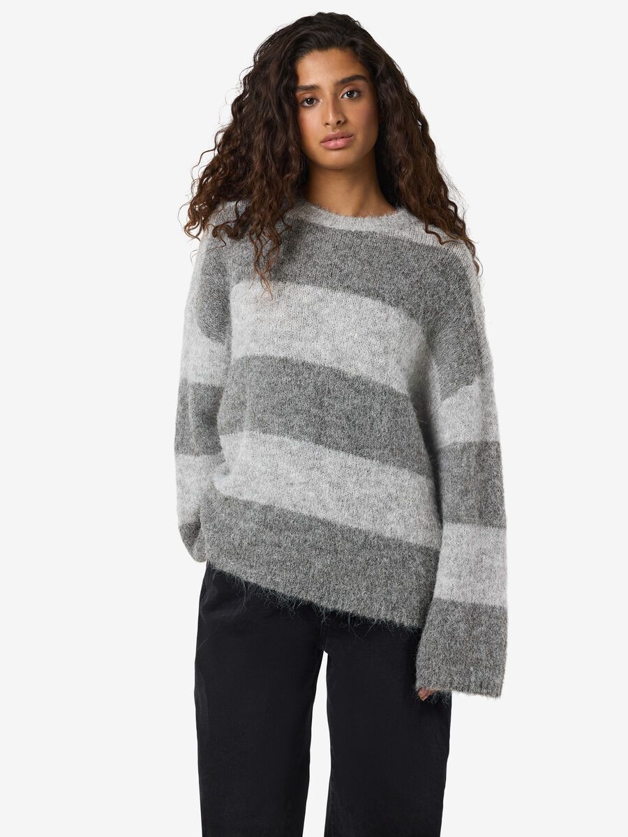 Product carousel image - NMSUTTON JUMPER, Light Grey Melange | 1
