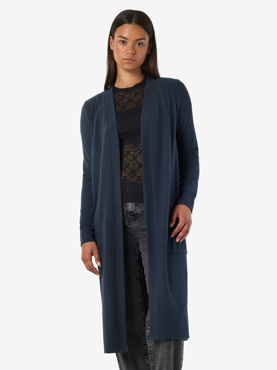 Product carousel image - LANGER OFFENER STRICKJACKE, Navy Blazer | 1