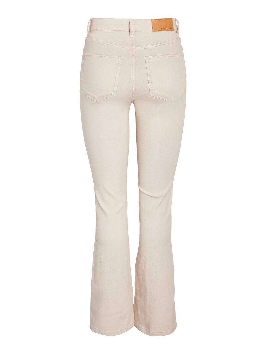Noisy May NMSALLIE FLARED JEANS, Oatmeal, highres - 27029277_Oatmeal_002.jpg