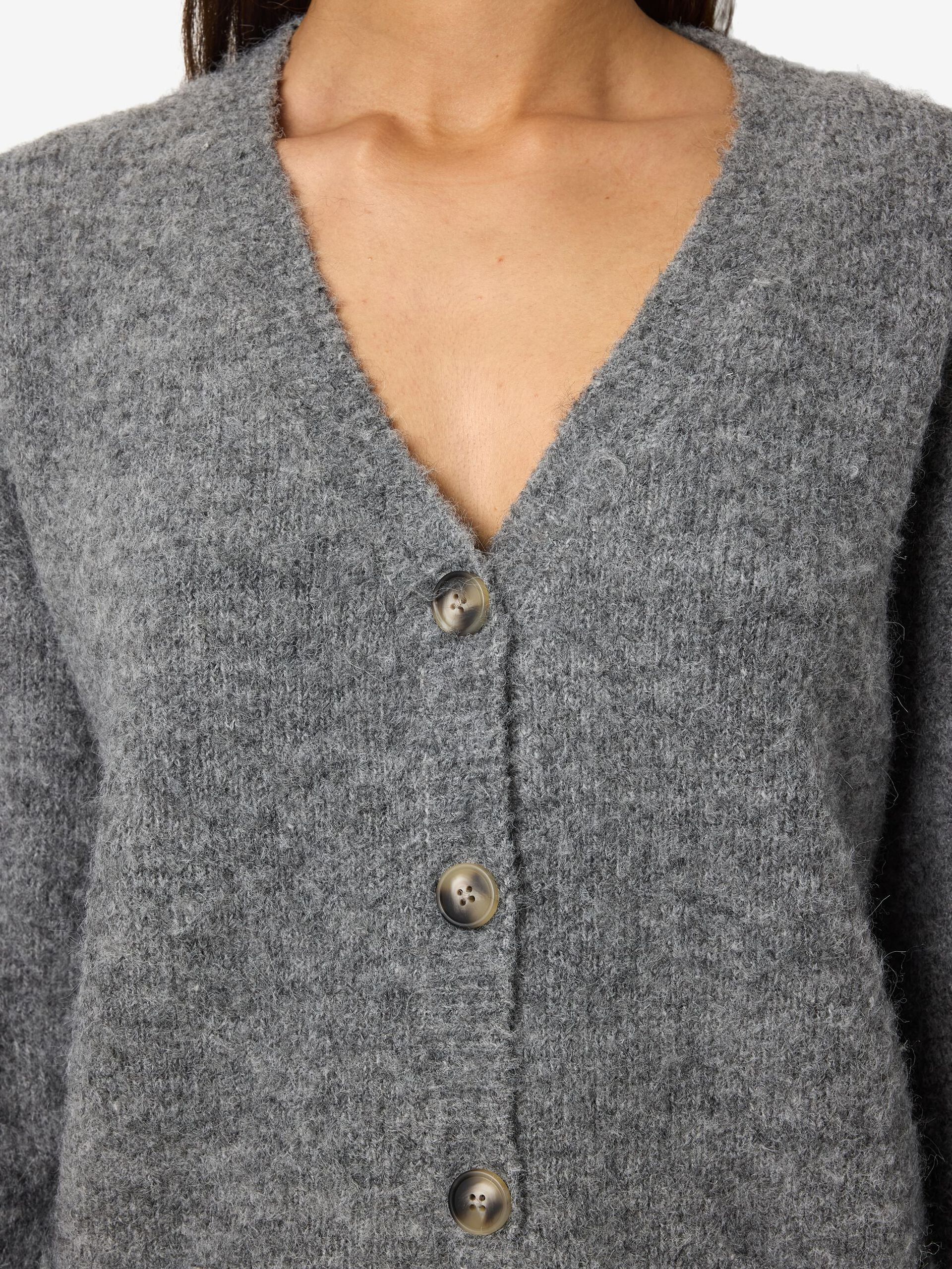 Carousel image - STRICK STRICKJACKE, Medium Grey Melange | 5