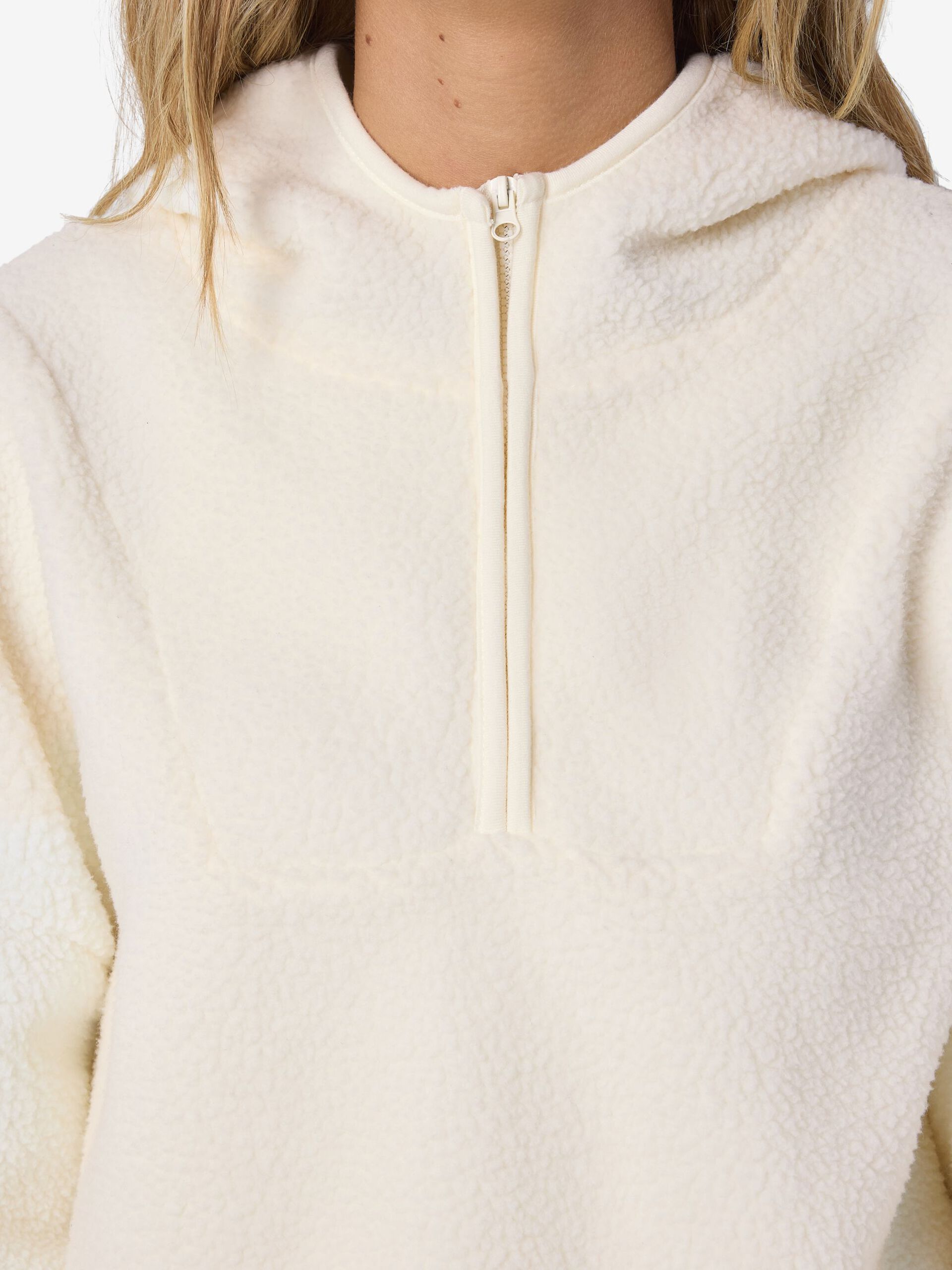 Carousel image - NMCOZY HALF-ZIP FLEECE, Eggnog | 5