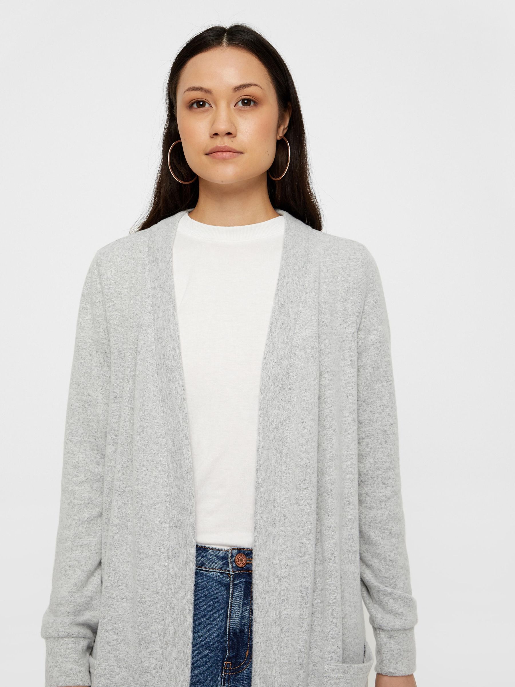 Grey cardigan womens discount