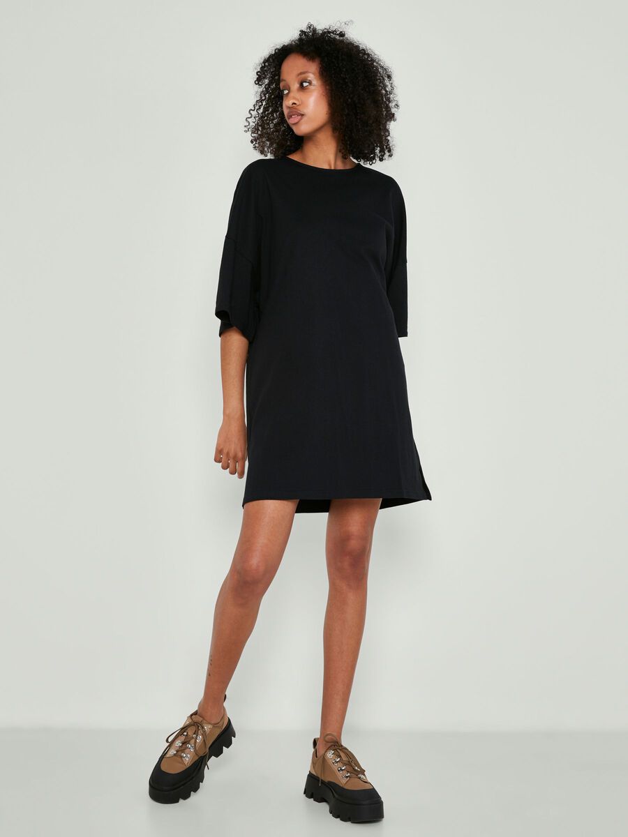 SHORT DRESS, Black, highres