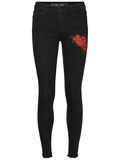 Noisy May NMLUCY CROPPED NORMAL WAIST SKINNY FIT JEANS, Black, highres - 27000838_Black_001.jpg