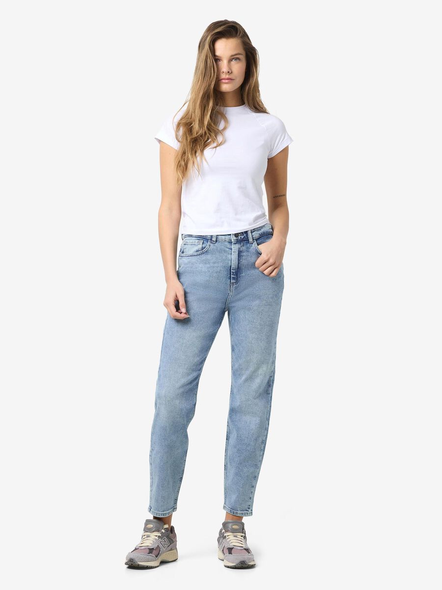 Noisy May NMMONI SLIM FIT-JEANS, Light Blue Denim, highres - 27023701_LightBlueDenim_004.jpg