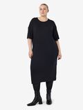 Product image thumbnail - CURVE LANGES KLEID MIT KURZEN &Auml;RMELN, Black | 6