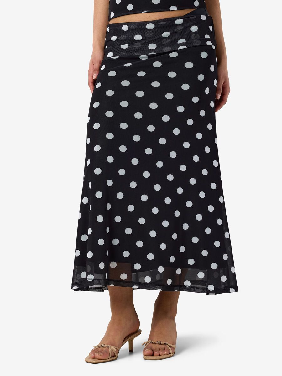 Product tile image - NMDOTTIE MESH SKIRT, Black | 27038692_Black_1317101