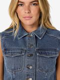 Product image thumbnail - NMKETTIE DENIM VEST, Medium Blue Denim | 5