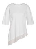 Product image thumbnail - DENTELLE D&Eacute;CORATIVE T-SHIRT, Bright White | 1