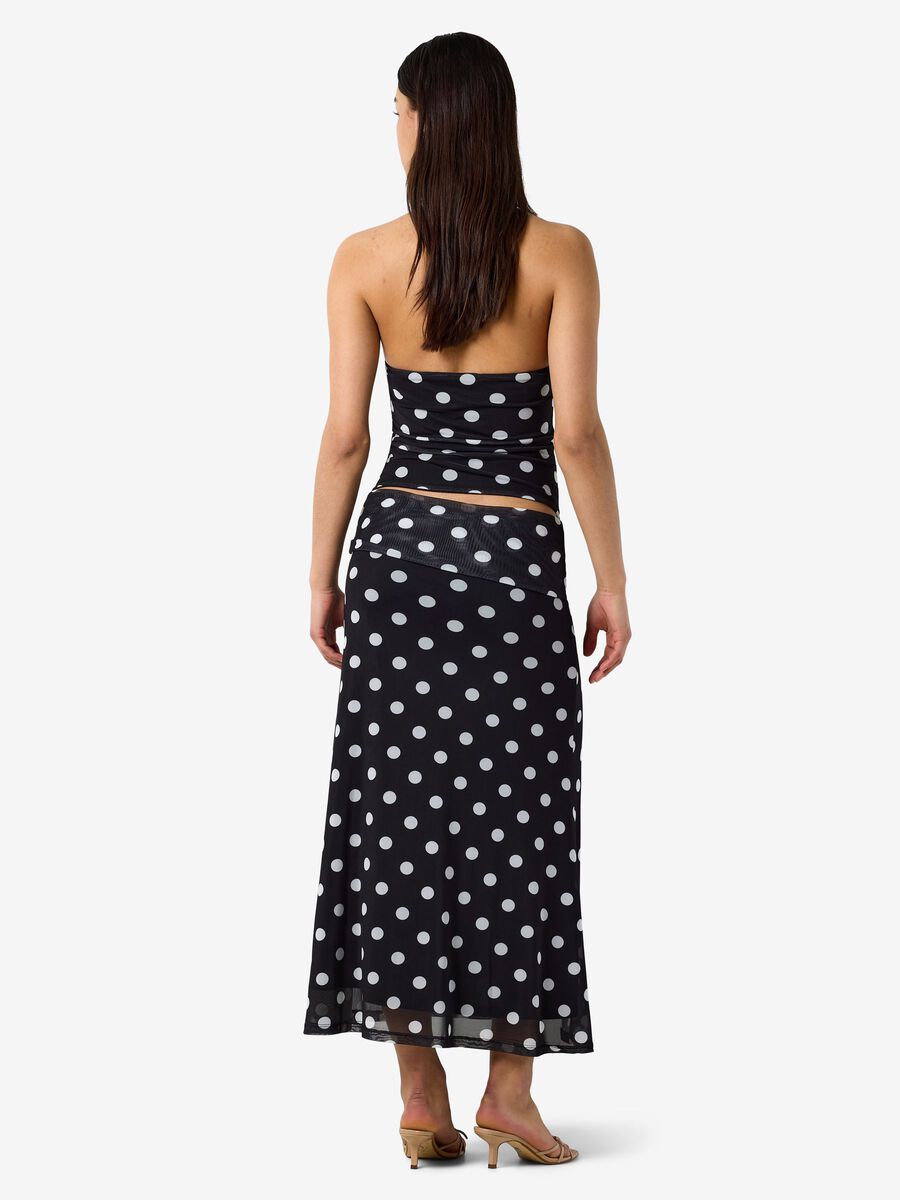 Carousel image - NMDOTTIE MESH KJOL, Black | 3