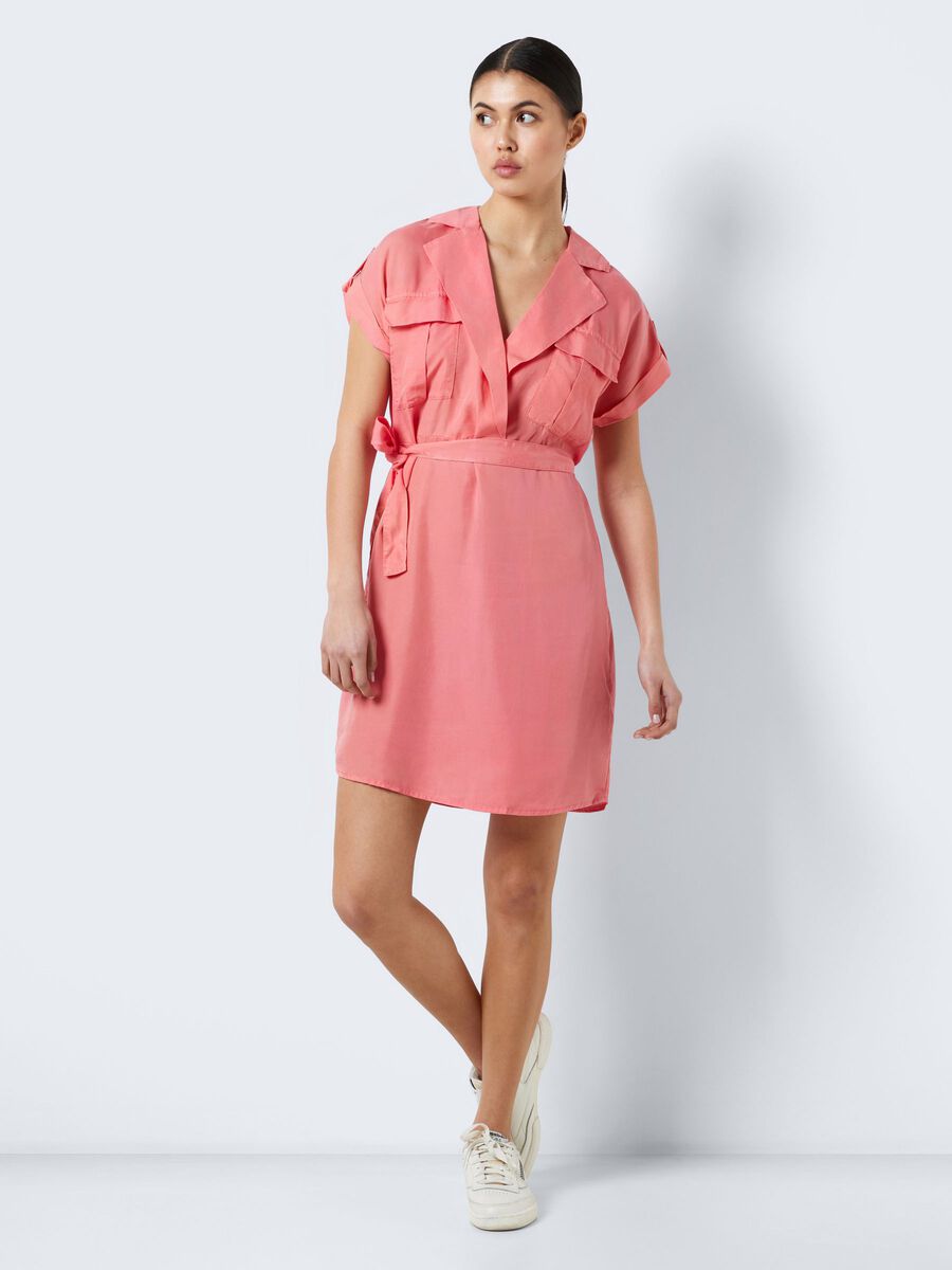 Noisy May MANCHES COURTES ROBE-CHEMISE, Sun Kissed Coral, highres - 27005660_SunKissedCoral_004.jpg