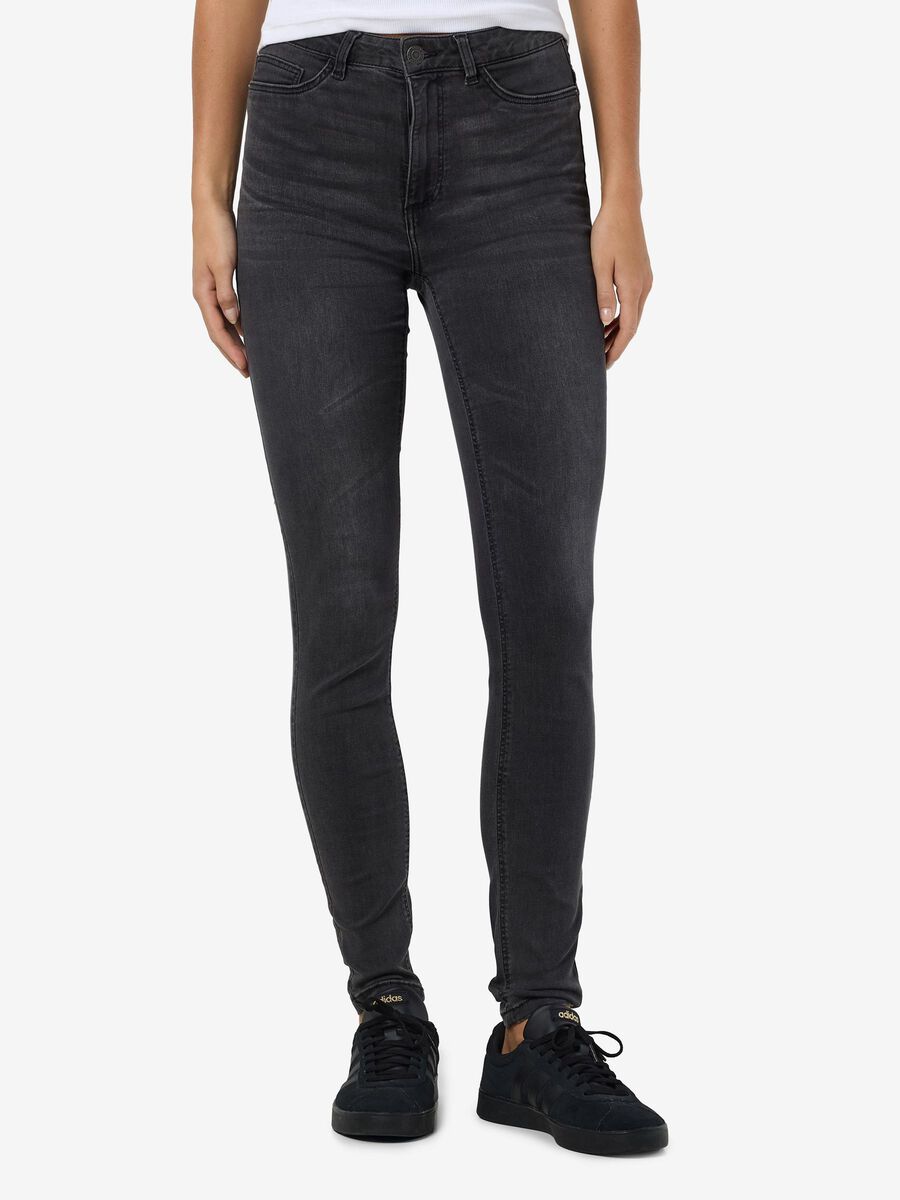 Noisy May NMCALLIE SKINNY FIT JEANS, Medium Grey Denim, highres - 27031757_MediumGreyDenim_003.jpg