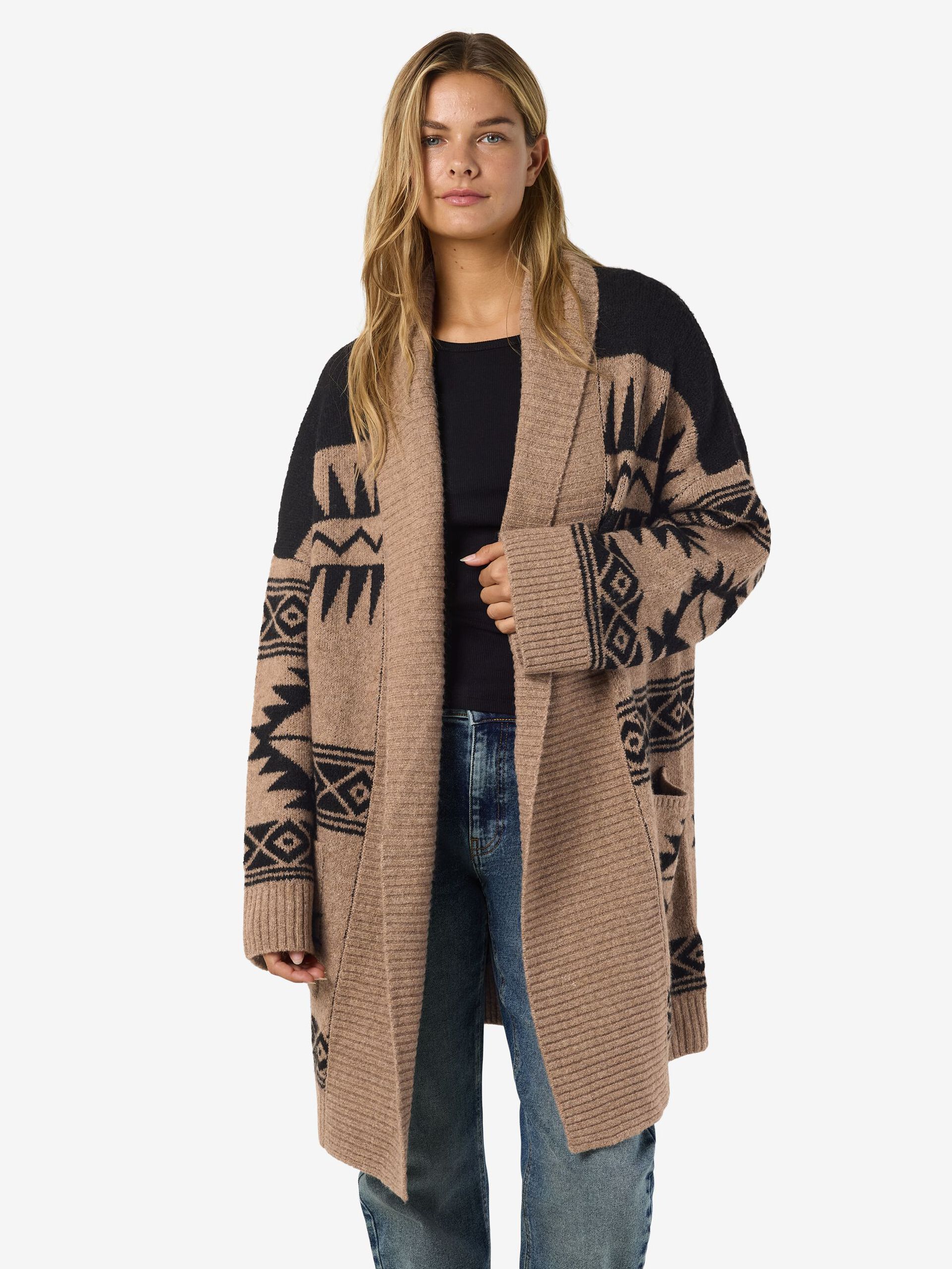 Carousel image - KNITTED COATIGAN, Toasted Coconut | 7