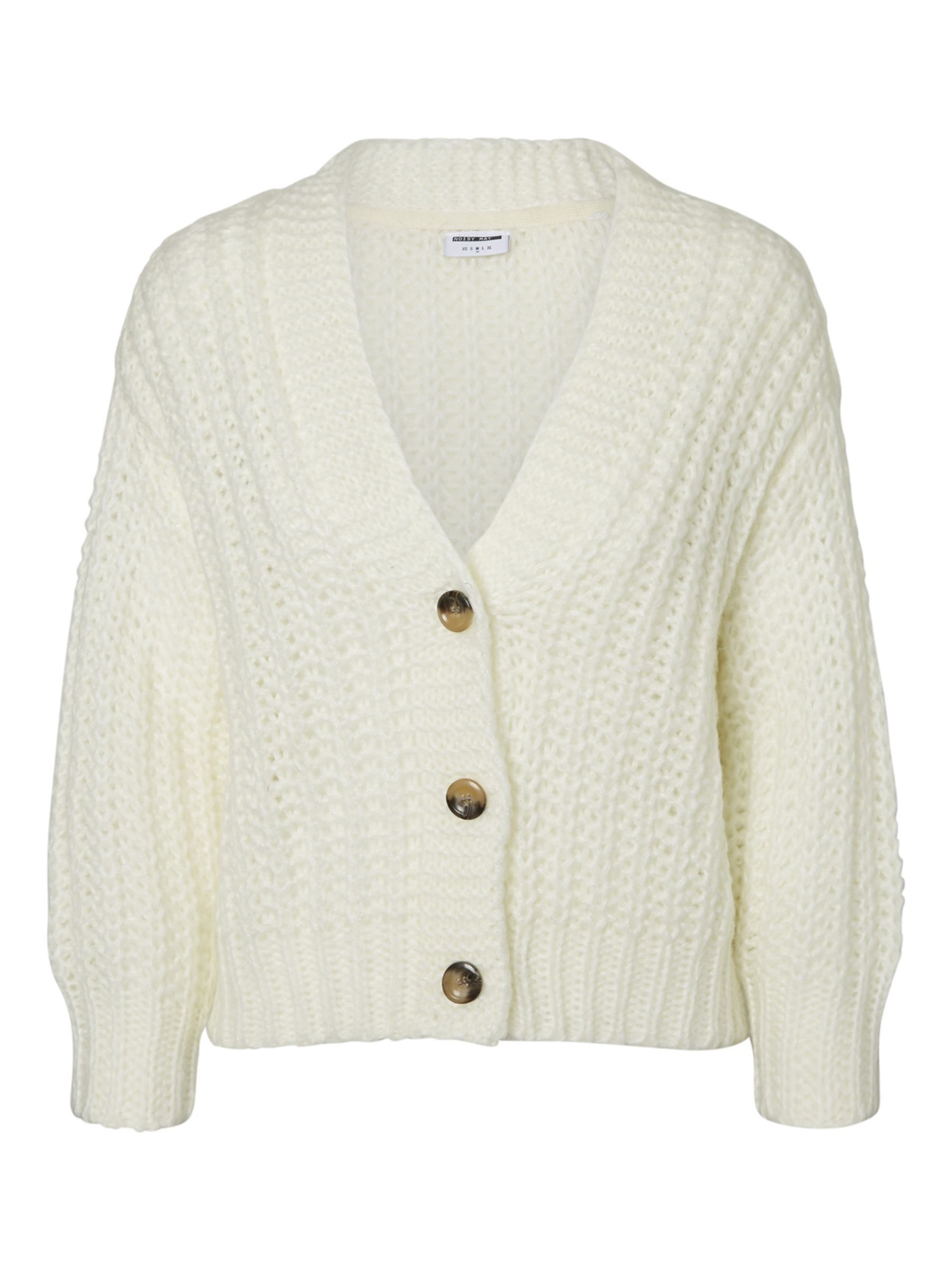 KNIT CARDIGAN White NOISY MAY