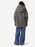 Product image thumbnail - FLEECE COATIGAN, Charcoal Gray | 2