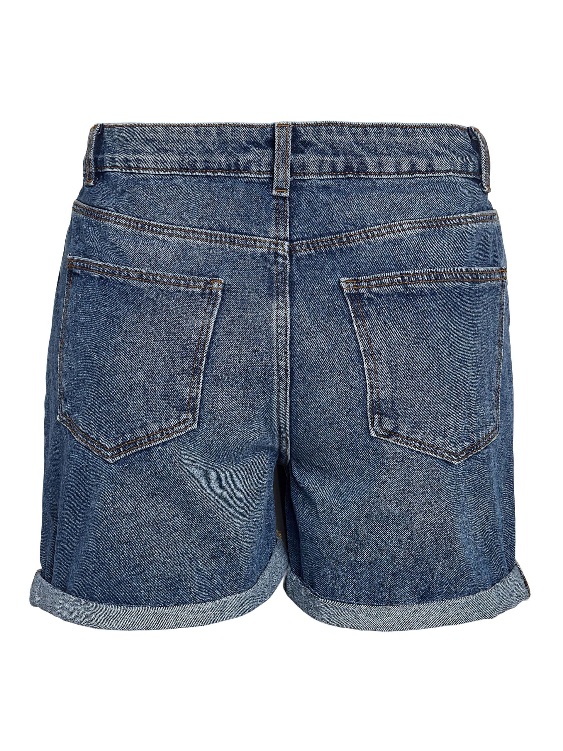 Carousel image - NORMAALIVYÖTÄRÖISET FARKKUSHORTSIT, Medium Blue Denim | 8