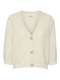 Noisy May CROPPED KNITTED CARDIGAN, Pearled Ivory, highres - 27016823_PearledIvory_001.jpg